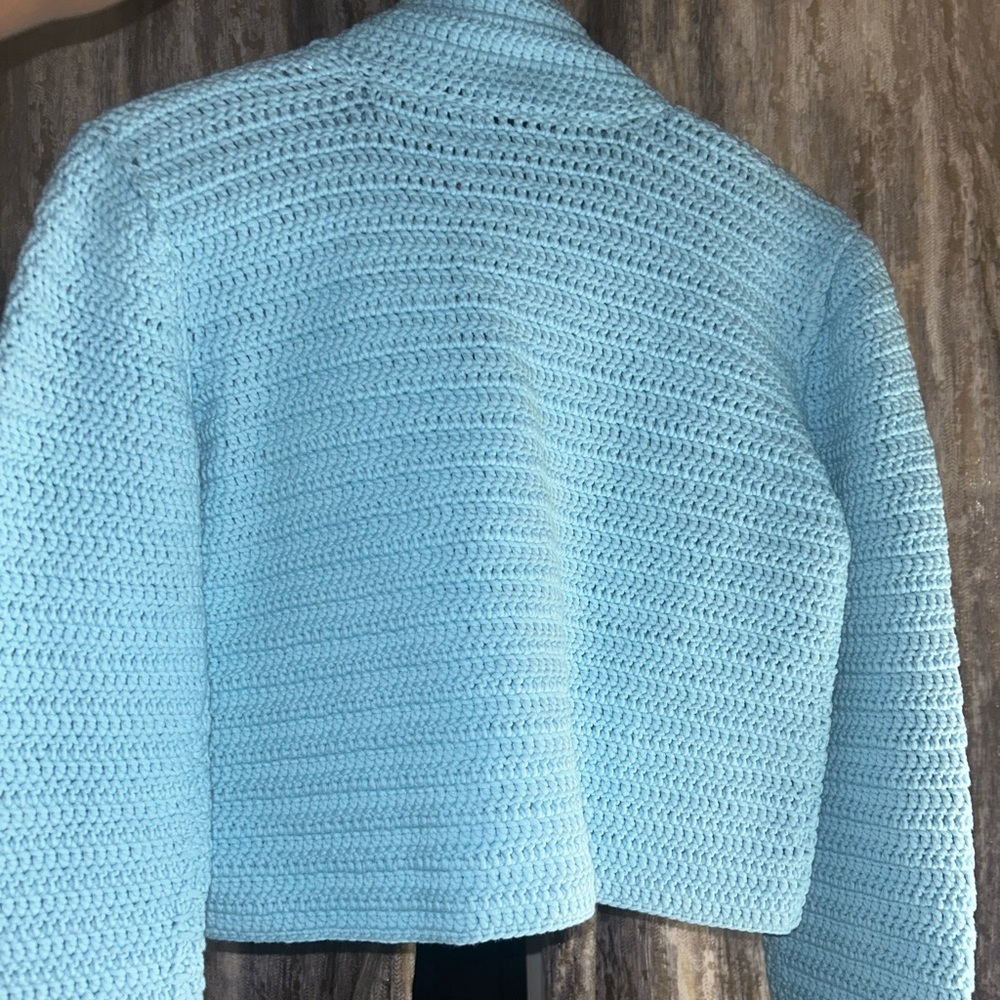 Burberry Capsule Crochet Jacket – Rare Bright Topaz Blue - Picture 3 of 11
